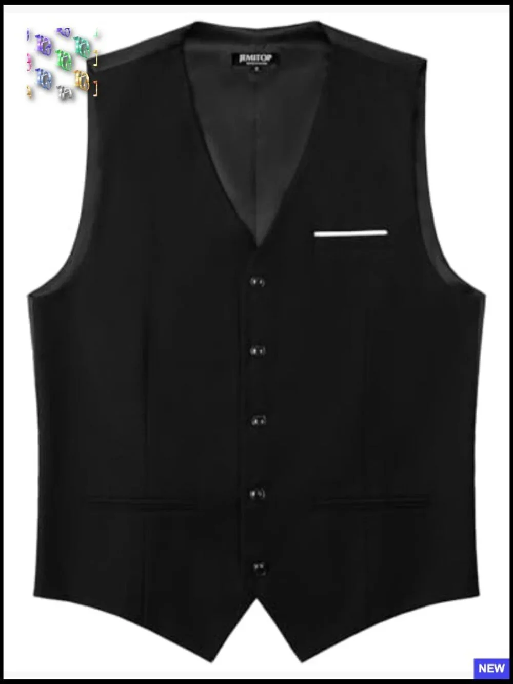 Classic Slim Fit Dress Vest Formal Wedding Prom Tuxedo Suit Vest